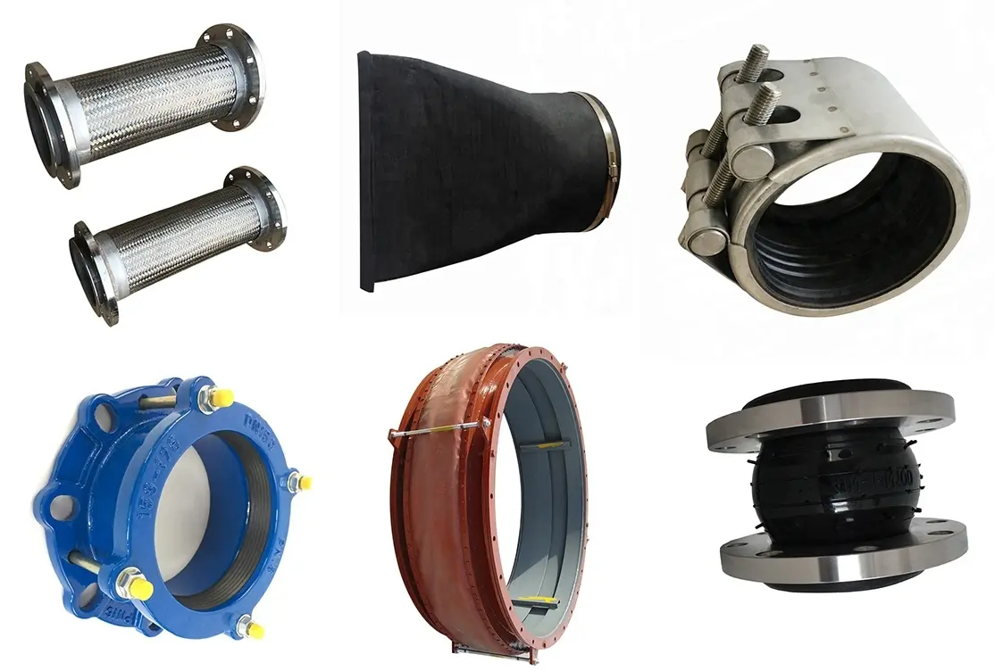 Features for rubber expansion joints