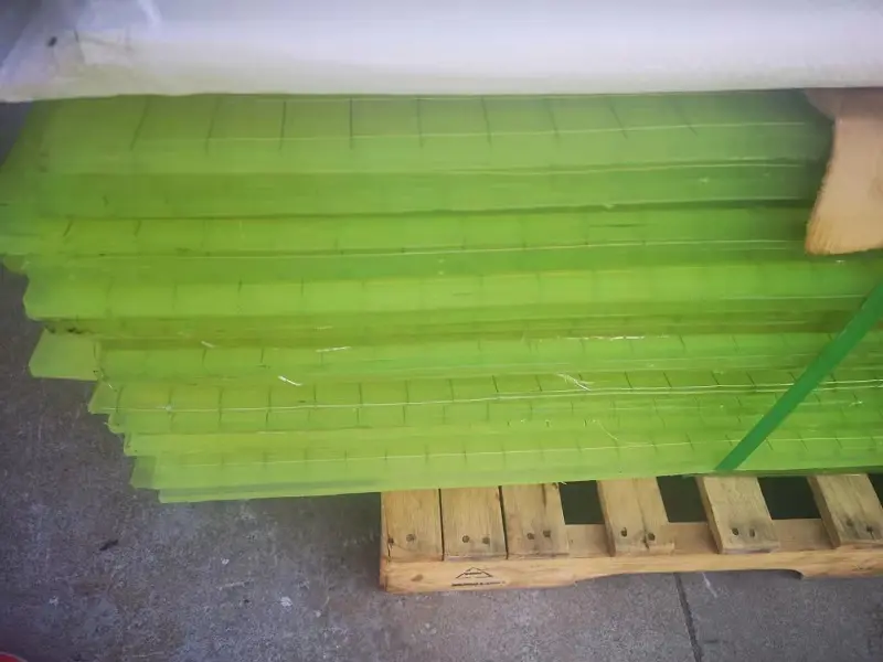 Polyurethane lined steel wire mesh - special for grain depot